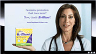 Screen cap of Dr. Lauren Streicher ad